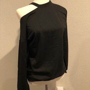 Off the shoulder sweatshirt